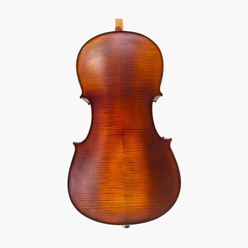 1/2 size cello outfit including carbon fibre bow, padded bag and rosin
